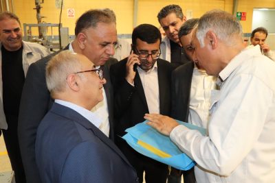 بازدید مدیران گروه توسعه ملی و توسعه صنایع بهشهر، از خطوط تولید روغن در شرکت مارگارین